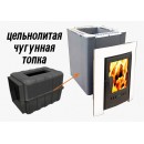 Чугунная банная Печь-камин Берёзка Воевода 15 Конвектор