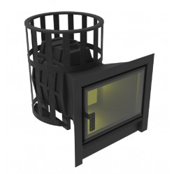 Печь-Камин Воевода-ФЛАГМАН 20 сетчатый кожух