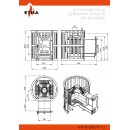 Печь для бани ЭТНА 18 (Панорама) "М" Ковка