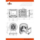 Печь для бани ЭТНА 24 (Панорама) "М" Ковка