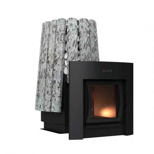 Печь банная Cometa 350 Vega Window Max, Stone (Серпентинит) Grill`D