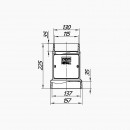 Стартовый дымоход 115-136 с ревизией
