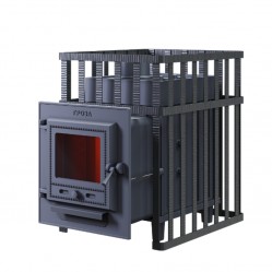 Банная печь Гроза 18 (М) в сетке