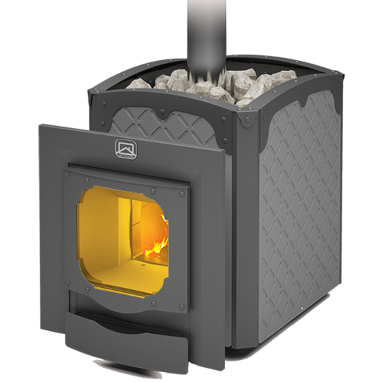 Печь БЫЛИНА-24Ч Панорама (1.2) (без двери БЫЛИНА 16")