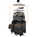 Закрытая каменка Теплодар Былина 24