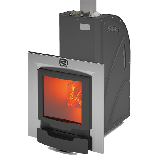 Печь для бани Теплодар Каскад 12Т Панорама (без двери 16/обрамления) (2018)