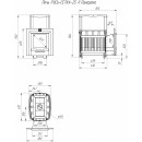 Печь для бани Теплодар Русь-Сетка 25 Л Панорама (без двери 16/обрамления) Печь для бани Теплодар Русь-Сетка 25 Л Панорама (без двери 16/обрамления)