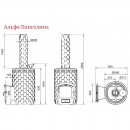 Печь для бани TMF Альфа Панголина Лайт Inox ЧДБСЭ ЗК шамот- терракота
