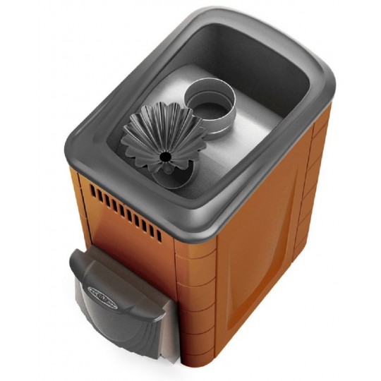 Банная печь Термофор Ангара 2012 Inox ДА КТК ЗК терракота