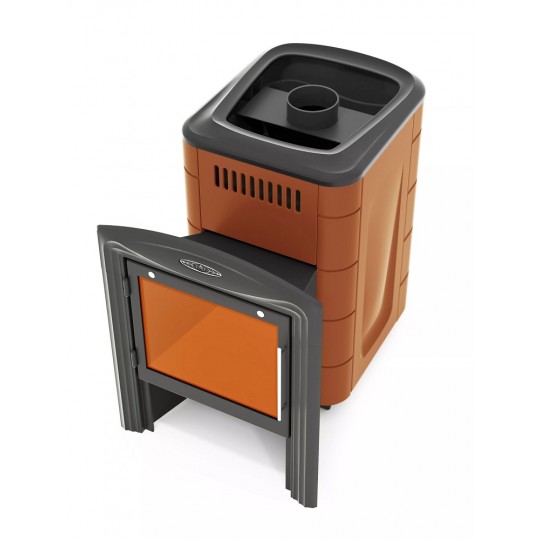 Банная печь Термофор Компакт 2017 Inox Витра терракота