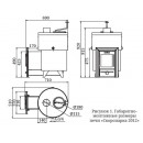 Банная печь Скоропарка 2012 Inox Люмина черная бронза