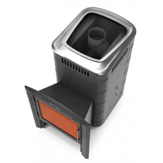 Печь для бани Термофор Тунгуска 2017 Carbon Витра ТО антрацит