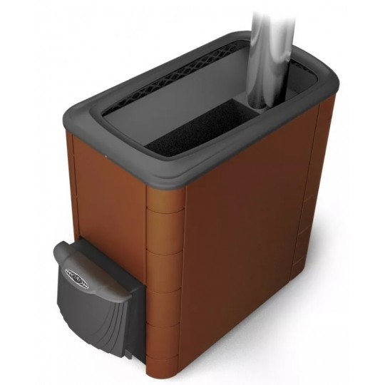 Банная печь Термофор Тунгуска XXL 2013 Inox ДА КТК терракота