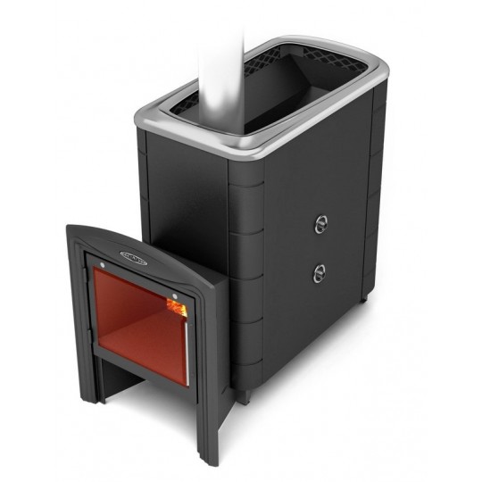 Банная печь Термофор Тунгуска XXL 2013 Inox Витра ТО антрацит