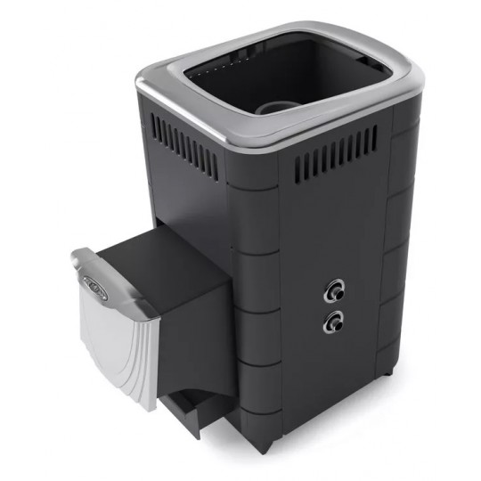 Чугунная печь для бани Термофор Тунгуска Cast ДН ТО антрацит