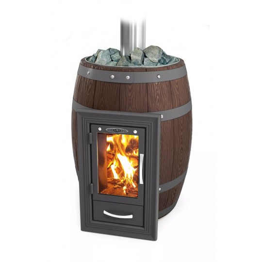 Банная печь Термофор Вариата Inox Люмина КТК Баррель палисандр
