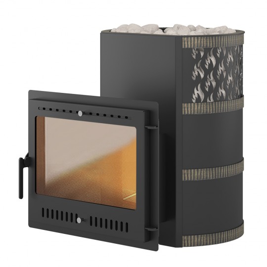 Печь для бани ВЕЗУВИЙ Лава 22 Панорама 2022