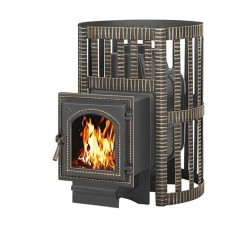 Чугунная печь для бани Везувий Легенда ковка 22 (270)