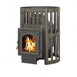 Чугунная печь для бани Везувий Легенда ковка 22 (270) Б/В