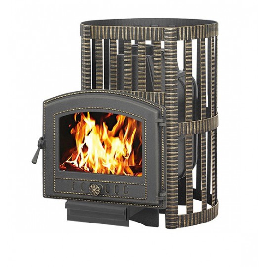 Чугунная печь для бани Везувий Легенда ковка 28 (224)