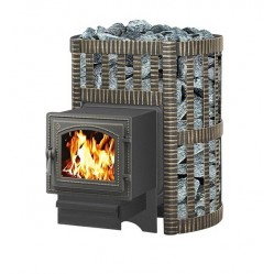 Чугунная печь для бани Везувий Легенда ковка 12 (260)