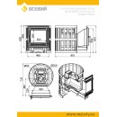 Чугунная печь для бани Печь ВЕЗУВИЙ Легенда Ковка 16 (505)