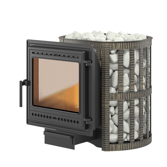 Чугунная печь для бани Печь ВЕЗУВИЙ Легенда Ковка 16 (505)