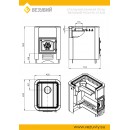 Печь для бани ВЕЗУВИЙ Русичъ Антрацит 12 (ДТ-3) б/в 2022