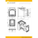 Печь для бани ВЕЗУВИЙ Русичъ Антрацит 16 (205)