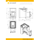 Печь для бани ВЕЗУВИЙ Русичъ Антрацит 16 (210) "М" 2022