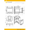 Печь для бани ВЕЗУВИЙ Скиф Ковка 16 Панорама "М"