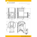 Печь для бани ВЕЗУВИЙ Скиф Ковка 22 (210) "М"