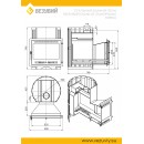 Печь для бани Везувий Скиф Ковка 22 Панорама "М"