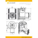 Печь для бани ВЕЗУВИЙ Скиф Парогенератор Стандарт (ДТ-4С)