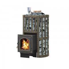 Чугунная печь для бани Везувий Ураган ковка 16 (270)