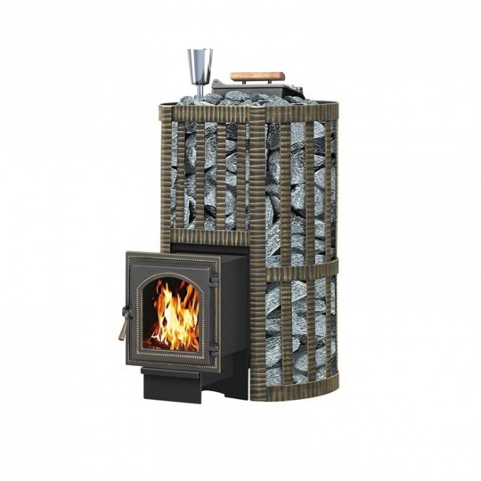 Чугунная печь для бани Везувий Ураган ковка 22 (270)