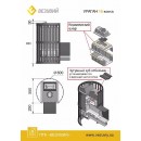 Чугунная печь для бани Везувий Ураган ковка 16 (224)