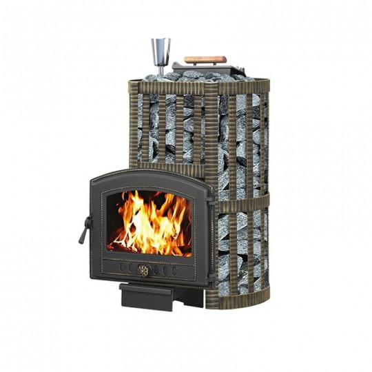 Чугунная печь для бани Везувий Ураган ковка 16 (224)