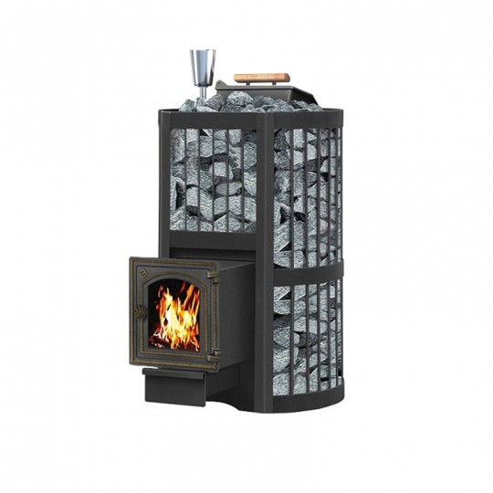 Чугунная печь для бани Везувий Ураган стандарт 28 ДТ-4С