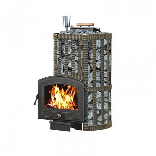 Чугунная печь для бани Везувий Ураган ковка 22 (224)