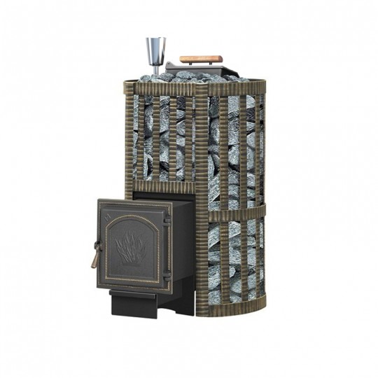 Чугунная печь для бани Везувий Ураган ковка 28 (271)