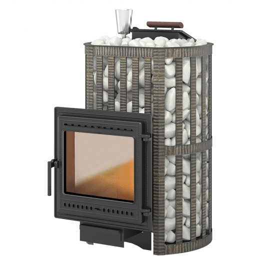 Чугунная печь для бани ВЕЗУВИЙ Ураган Ковка 28 (505)