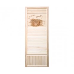 Дверь DoorWood 750x1850 Вагонка (с легким паром, коробка липа)