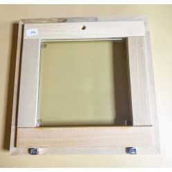 Окно стеклопакет для бани 50х50 из Ольхи