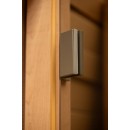 Стеклянная дверь для бани/сауны COOPER PRO 200*81,5 (бронза матовая) коробка ОЛЬХА