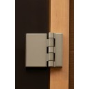 Стеклянная дверь для бани/сауны COOPER PRO 200*81,5 (бронза матовая) коробка ОЛЬХА