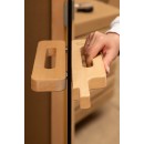 Стеклянная дверь для бани/сауны COOPER PRO 200*81,5 (бронза матовая) коробка ОЛЬХА