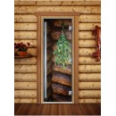 Дверь стеклянная Doorwood 1900x700 (Престиж, Фотопечать, коробка Ольха)