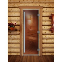 Дверь стеклянная Doorwood 1900x700 (Престиж, бронза, коробка Ольха) Дверь стеклянная Doorwood 1900x700 (Престиж, бронза, коробка Ольха)
