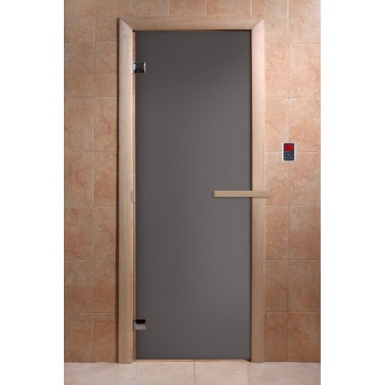 DoorWood 700x1900 "Затмение" (Графит матовое, коробка хвоя)